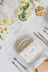 White Lace Dinner Plate