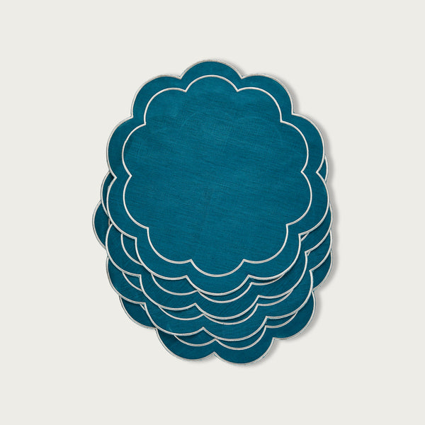 Turquoise Placemat Scallop
