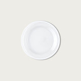 White Halo Glass Bread Plate