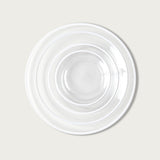 White Halo Glass Charger Plate