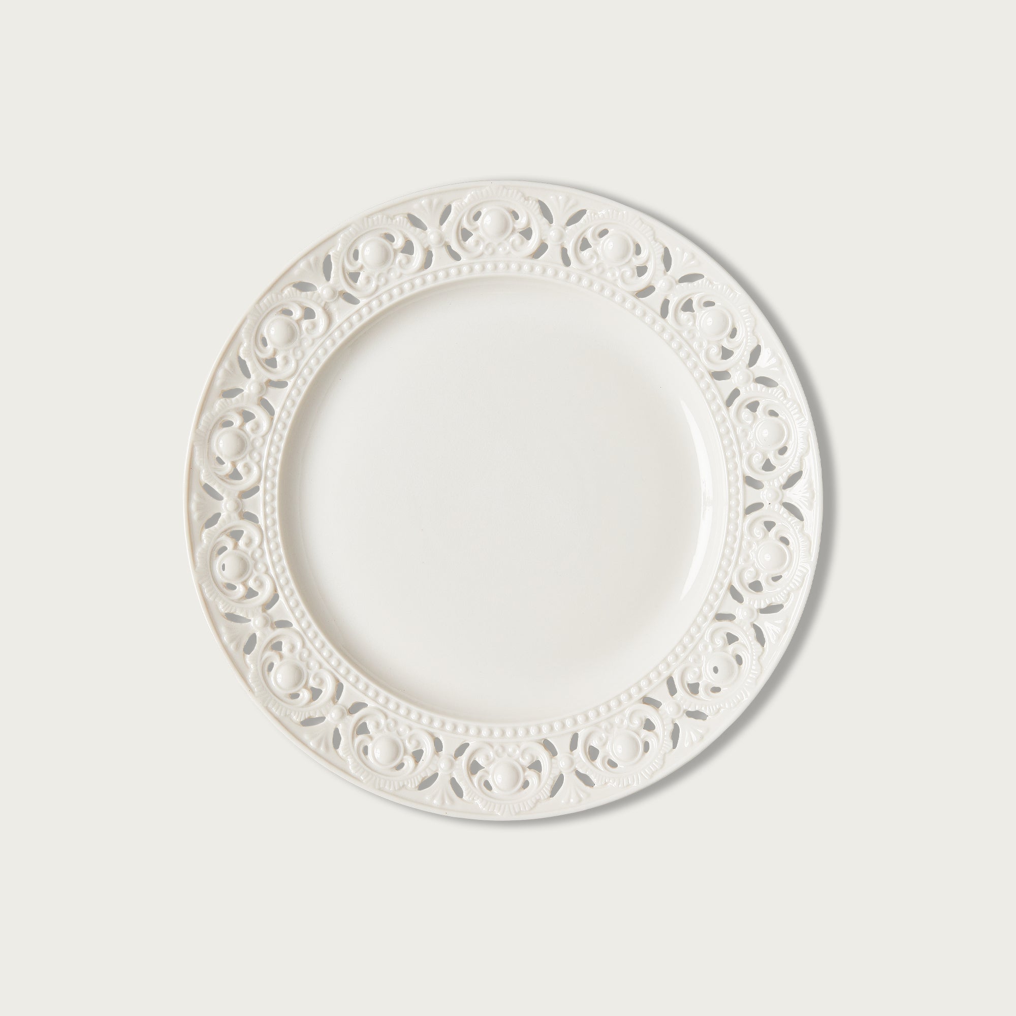 White Lace Dinner Plate The Social Kitchen