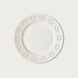 White Lace Dinner Plate