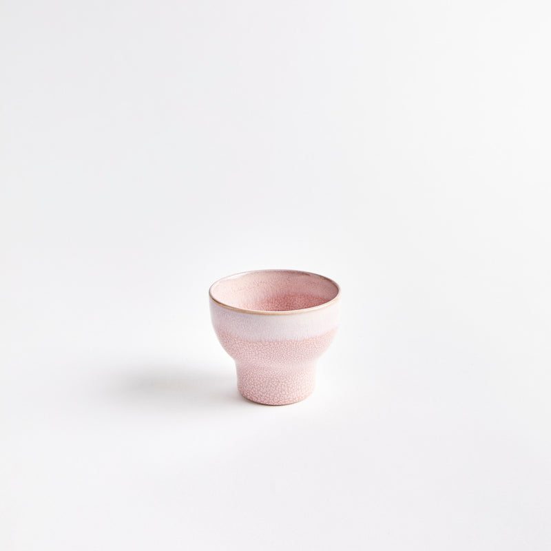 Pink ceramic bowl.