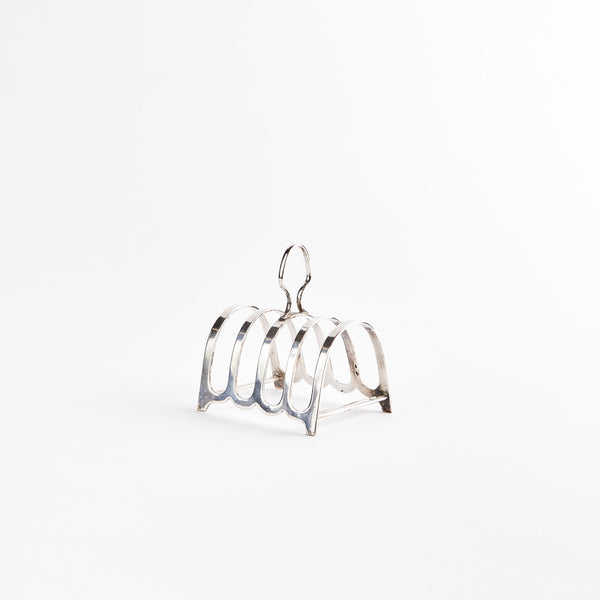 Silver toast rack.