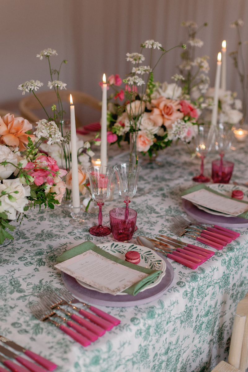 Modern Rose Glass Charger Plate