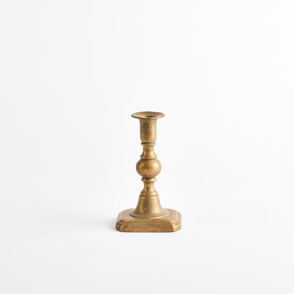 Gold candle holder.