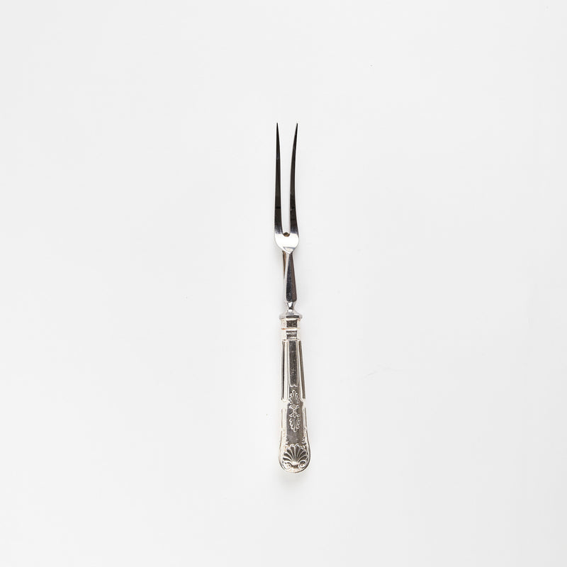 Silver carving fork.