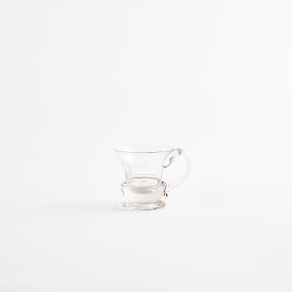 Glass espresso cup.