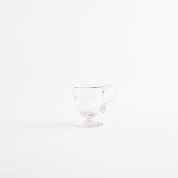 Glass espresso cup.