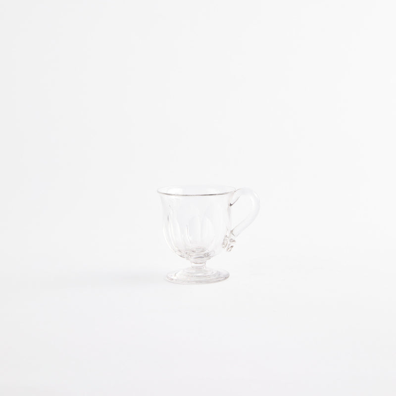 Glass espresso cup.