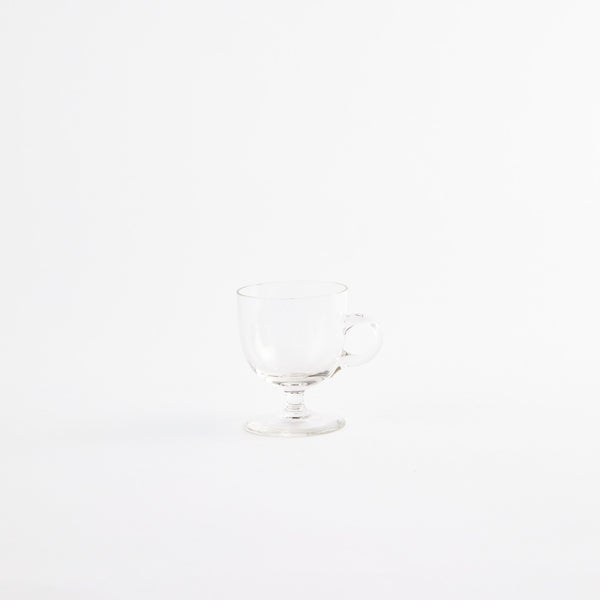 Glass espresso cup.