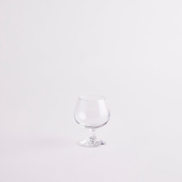 Clear wine glass.