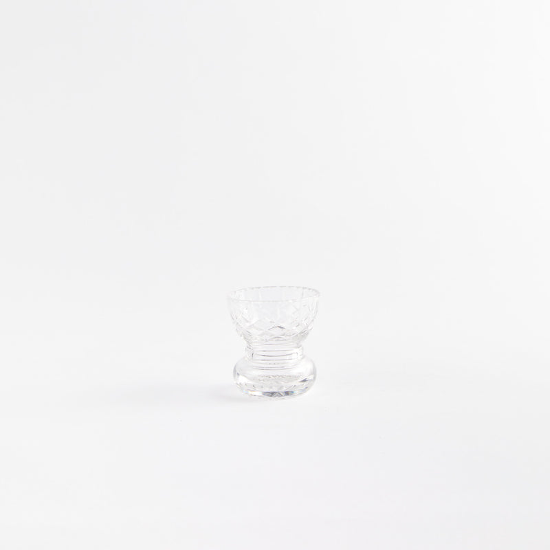 Clear cocktail glass.