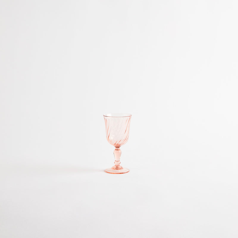 Peach wine glass.