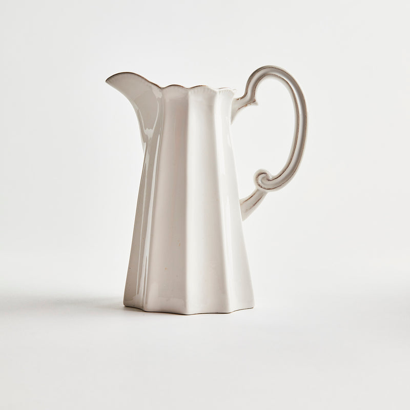 White ceramic jug.