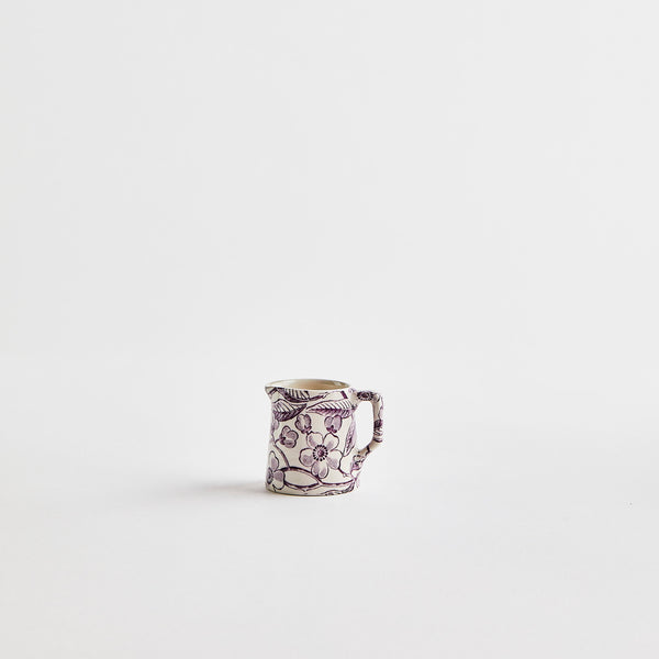 Cream with purple floral detail jug.