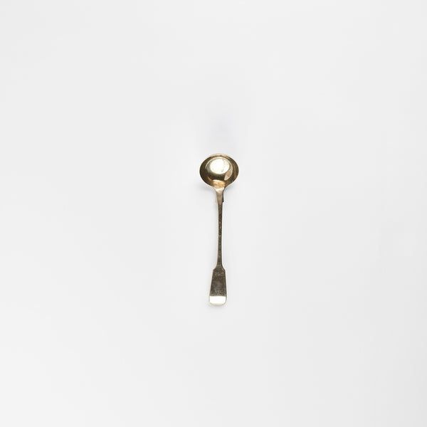 Silver ladle.