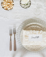 Clear Lace Glass Charger Plate