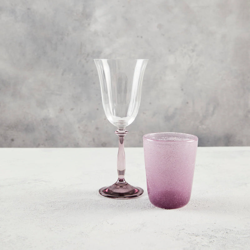 Lavender Wine Glass & Tumbler Set