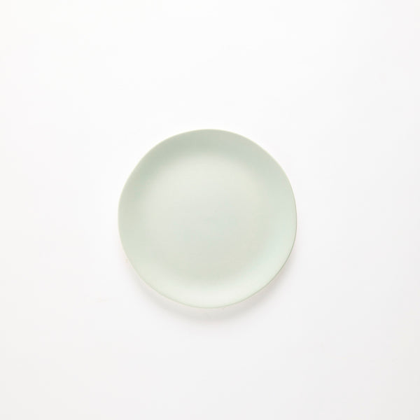 Mint green plate.