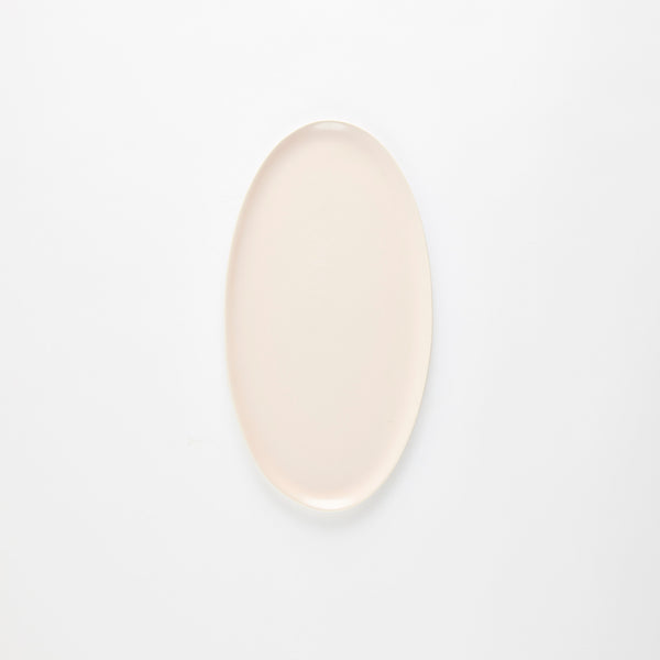 Pastel pink oval platter.