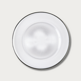 Silver Deco Glass Charger