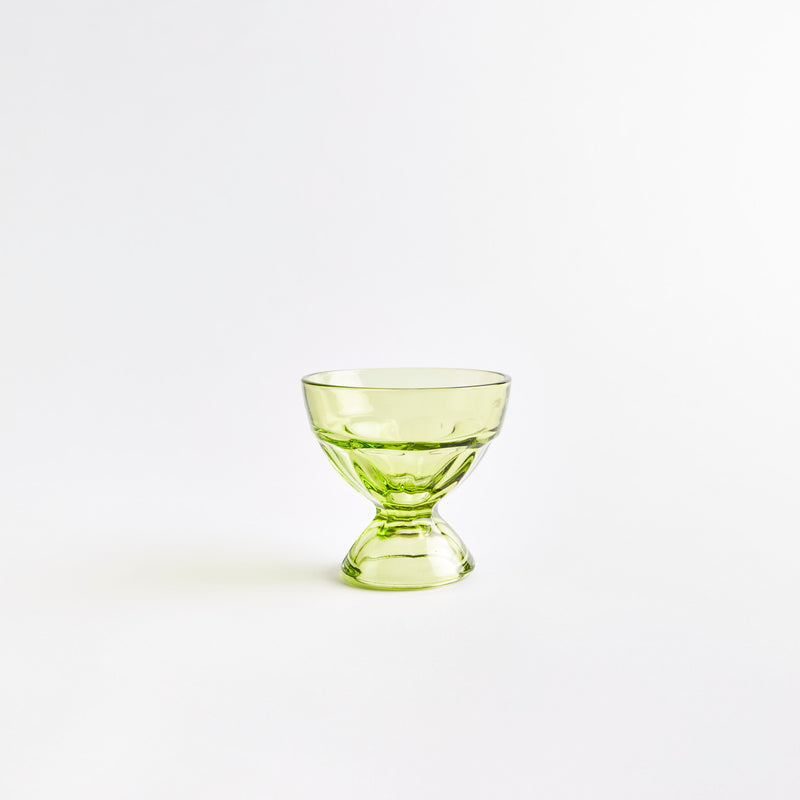 Green sundae glass.