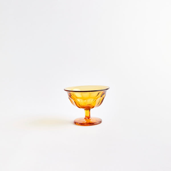 Amber sundae glass.