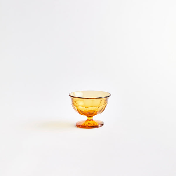 Amber sundae glass.