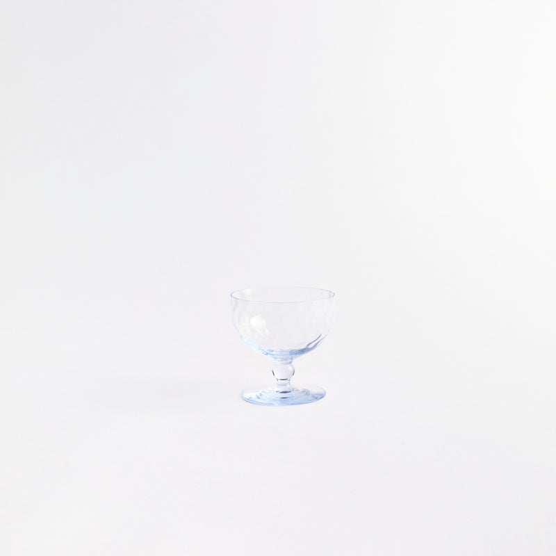Blue sundae glass.
