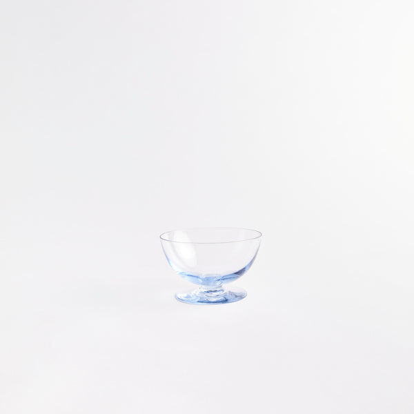 Blue sundae glass.