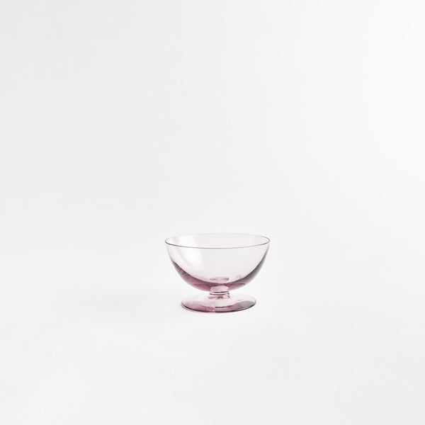 Purple sundae glass.