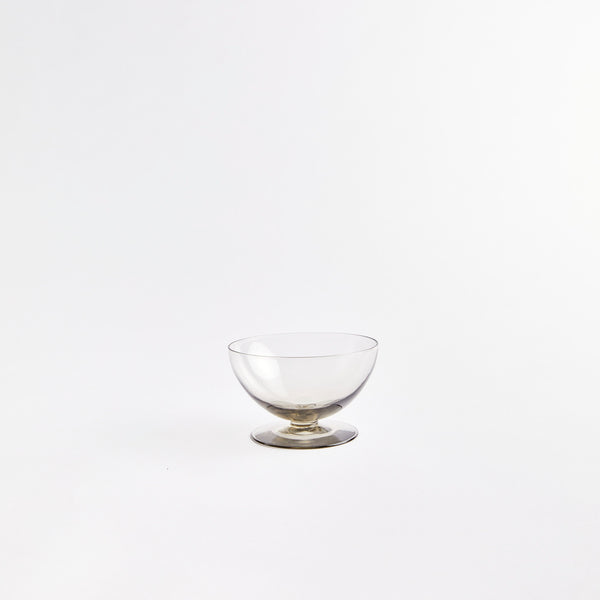 Grey sundae glass.