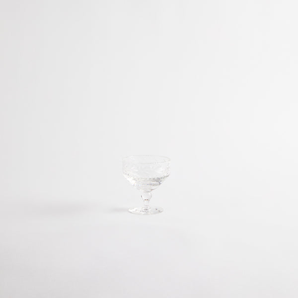 Clear sundae glass.