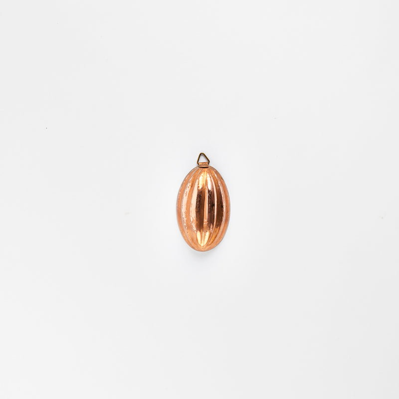 Copper oval chocolate mould.