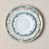 Blue and white mixed vintage plates.