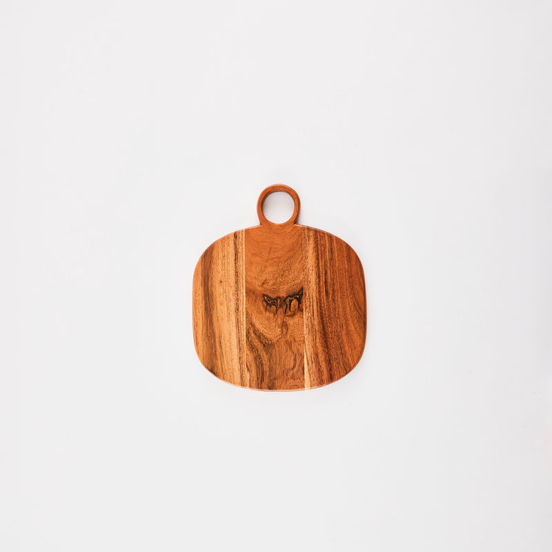 Wooden board with handle.