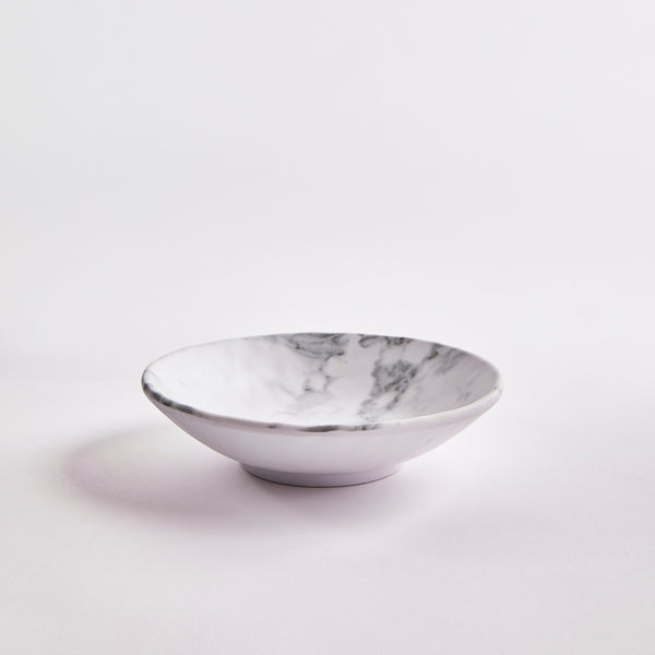 Grey and white marble bowl.