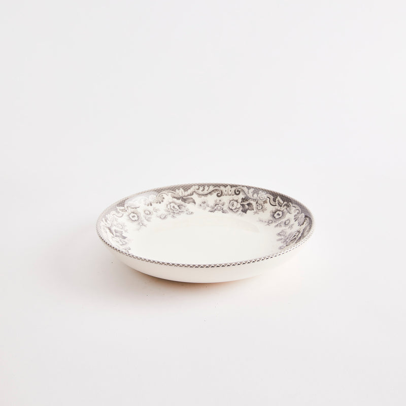 White with grey design bowl