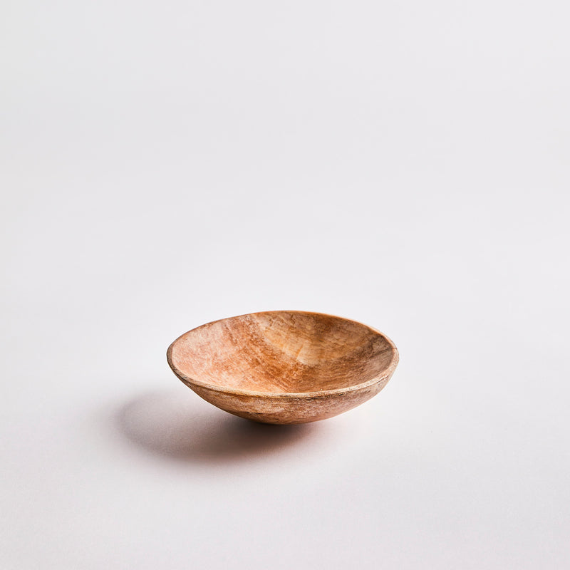 Wood bowl.