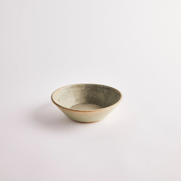Green ceramic bowl.