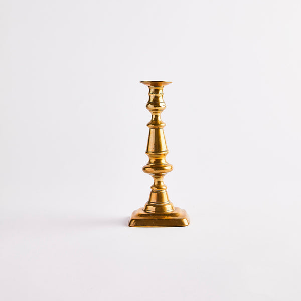 Gold candle holder.