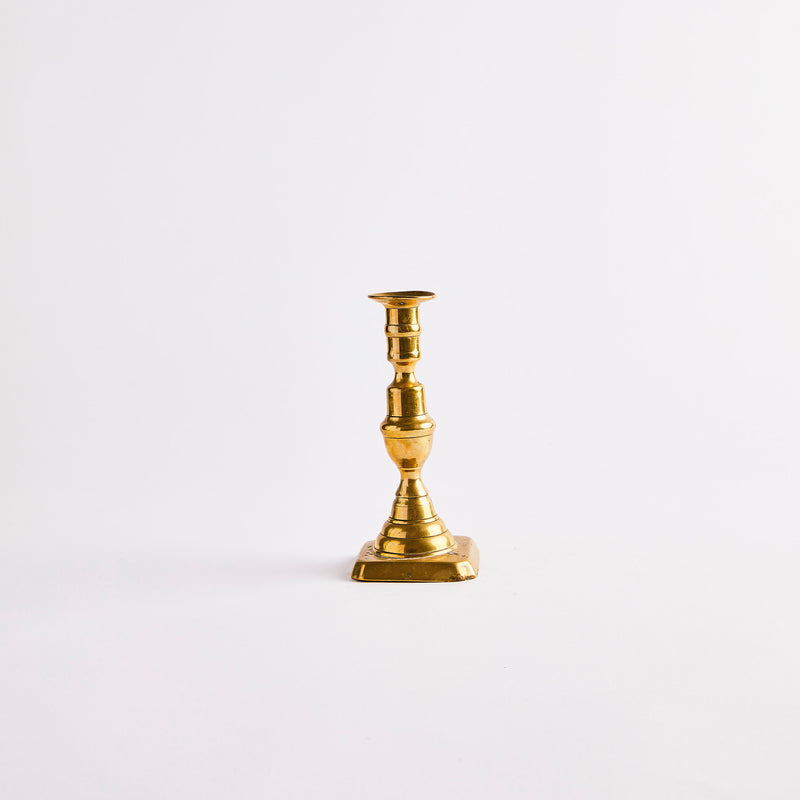 Gold candle holder.