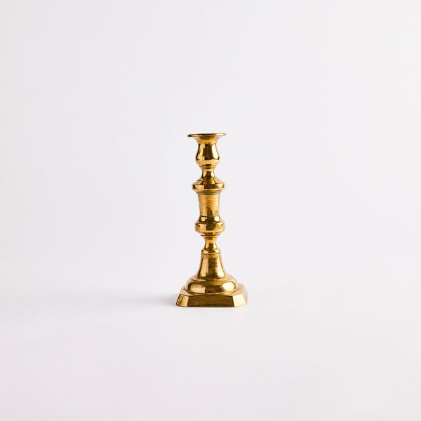 Gold candle holder.