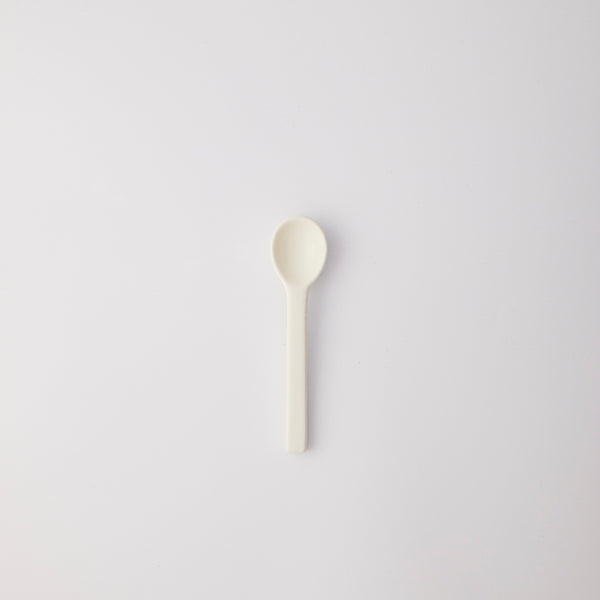 White spoon. 