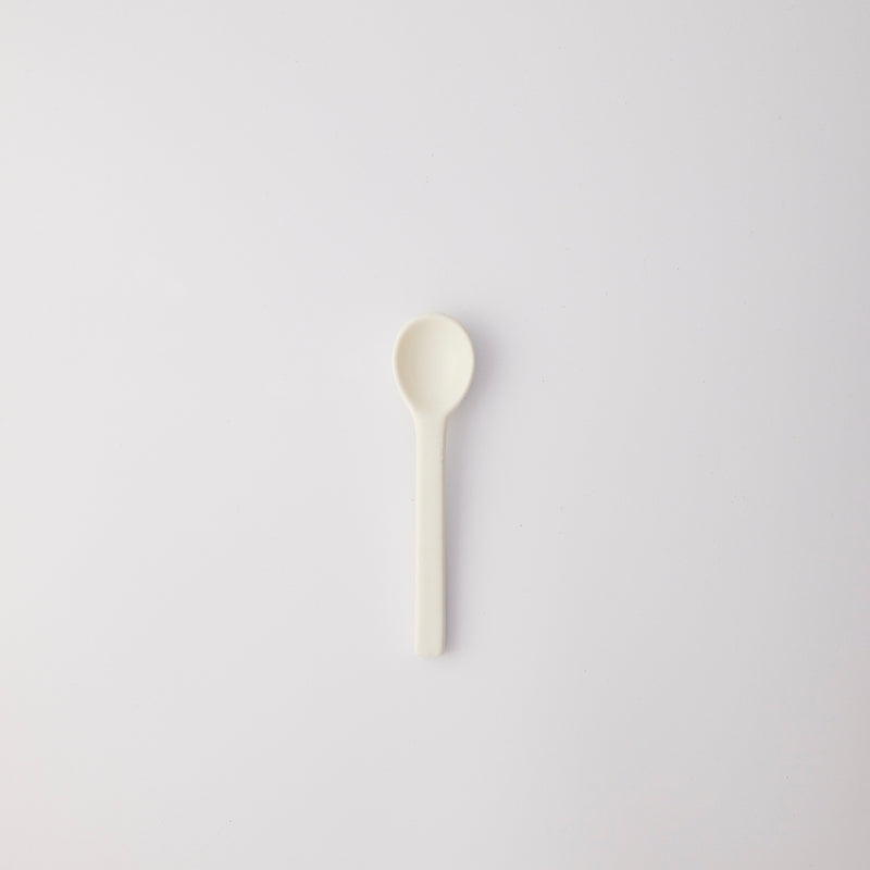 White spoon. 