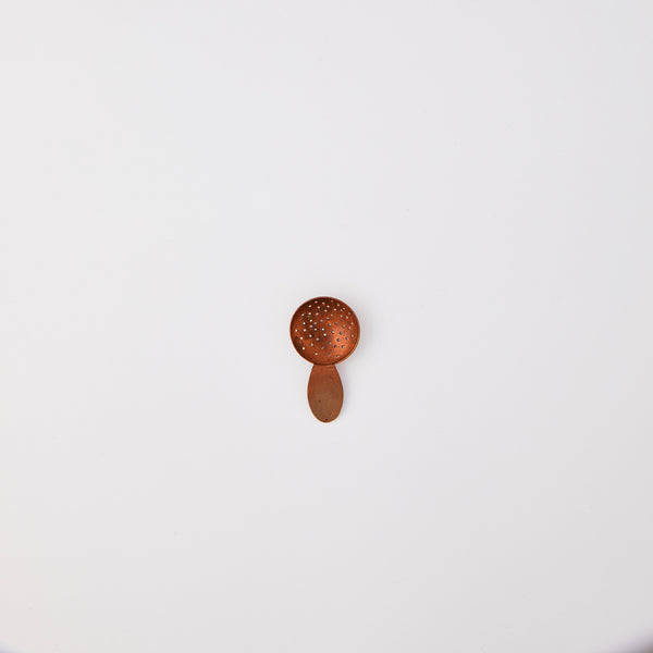 Mini copper spoon. 