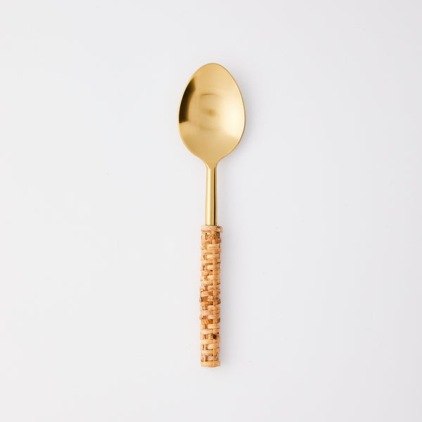 Gold with weave handle spoon.