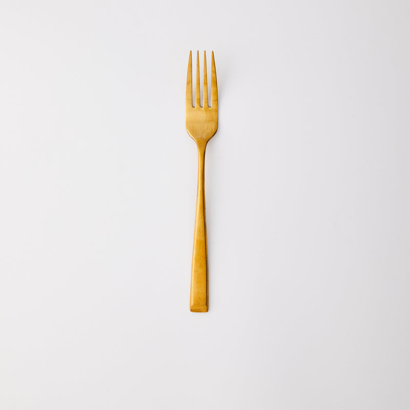 Gold fork. 