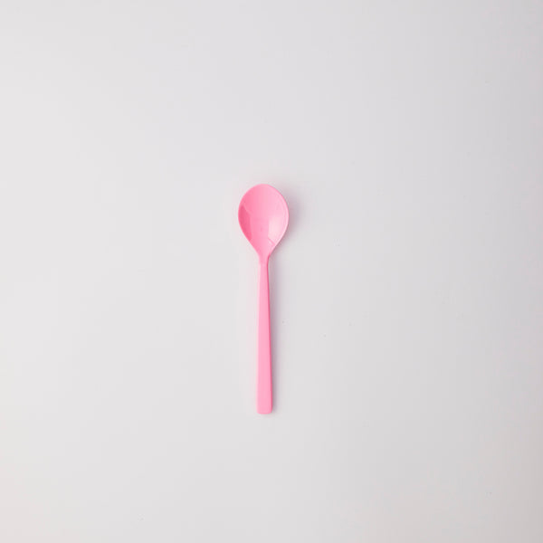 Pink spoon.